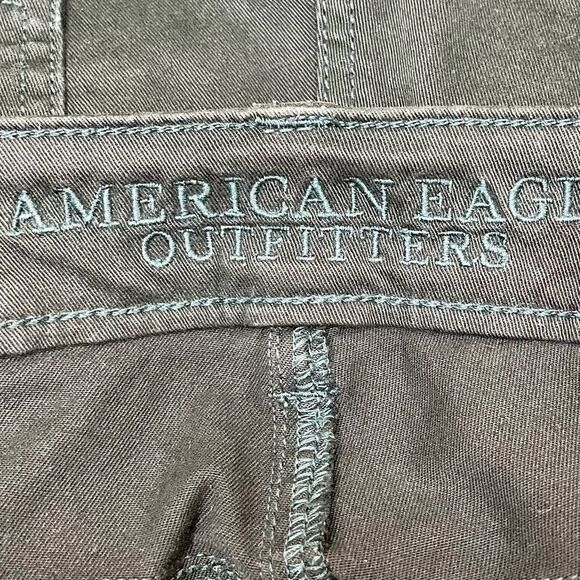 AEO Jegging Ankle Super Stretch Dark Forest Green Size 8 NEW Detailed Zipper - Picture 11 of 11